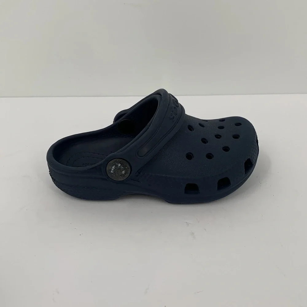 CROCs Classic clog shoe navy marine blue child boys infant baby 7